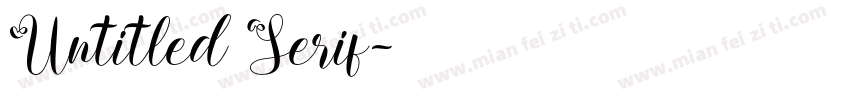 Untitled Serif字体转换
